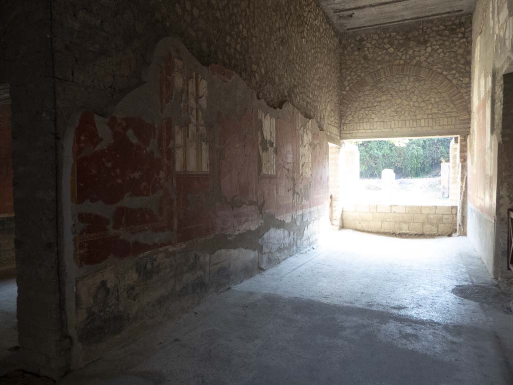 Oplontis Villa of Poppea, September 2017. Room 81, looking east along north wall from west end.
Foto Annette Haug, ERC Grant 681269 DÉCOR.