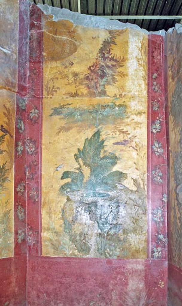 Oplontis Villa of Poppea, October 2001. Room 87, looking towards painted panel on north wall in north-east corner. Photo courtesy of Peter Woods.