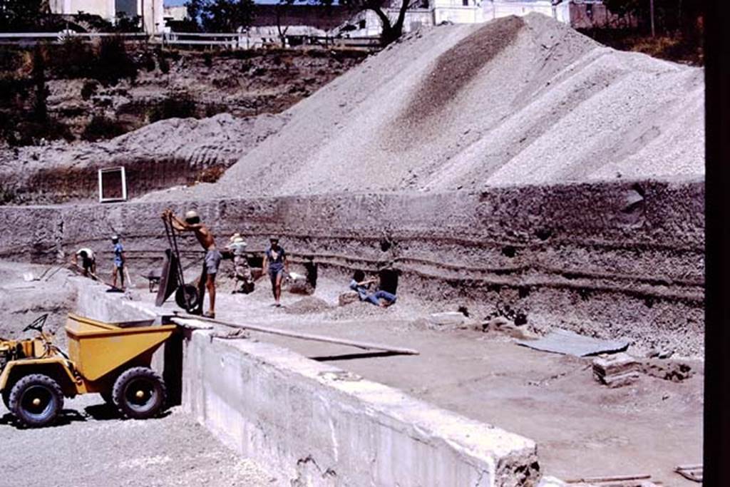 Oplontis, 1978. Area 92, looking north along east side of pool. Photo by Stanley A. Jashemski.
Source: The Wilhelmina and Stanley A. Jashemski archive in the University of Maryland Library, Special Collections (See collection page) and made available under the Creative Commons Attribution-Non Commercial License v.4. See Licence and use details. J78f0297