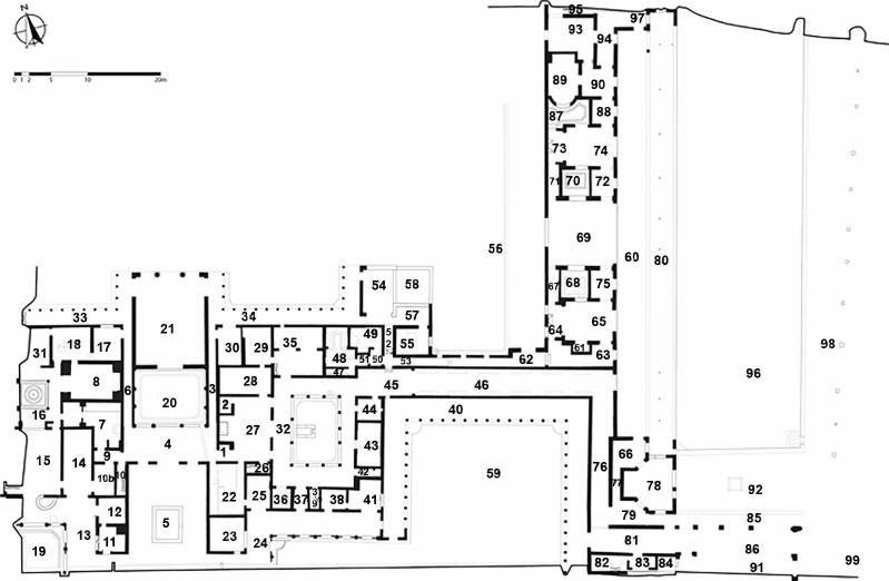 Oplontis, Villa of Poppea, Room Plan Oplontis, Villa of Poppea, Room Plan