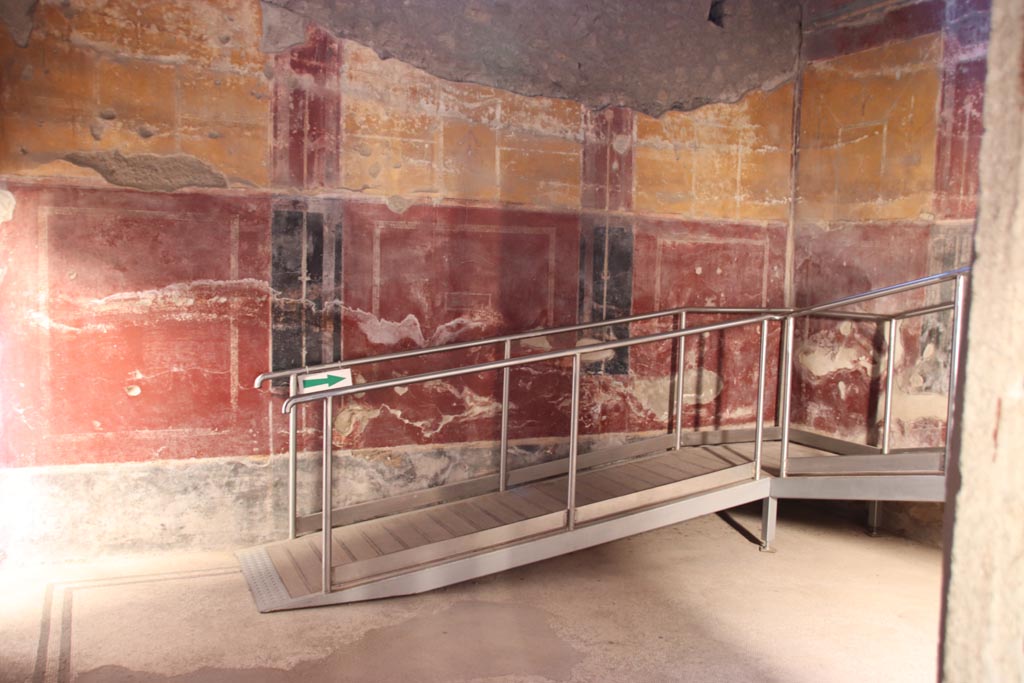 Oplontis Villa of Poppea, October 2022.
Room 18, looking towards north wall and north-east corner in tepidarium of baths’ complex. Photo courtesy of Klaus Heese.
