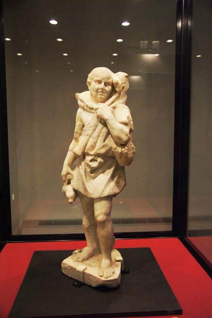 Stabiae, Villa del Pastore. Garden. statue of the shepherd.
Stabia Antiquarium. Inventory number 63908.
Photo courtesy of Margaret Hicks.