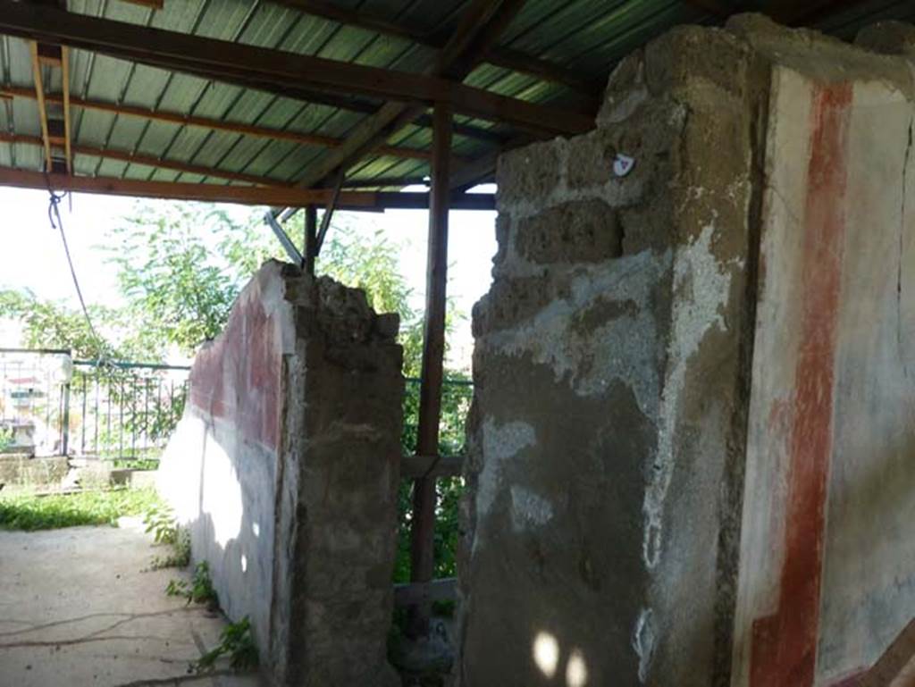 Stabiae, Secondo Complesso (Villa B), September 2015. Corridor 4, east wall.