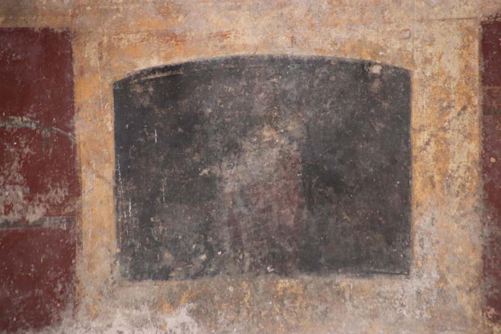 Stabiae, Villa Arianna, October 2020.
Room 3, detail of painted decoration on south wall in south-east corner. Photo courtesy of Klaus Heese.