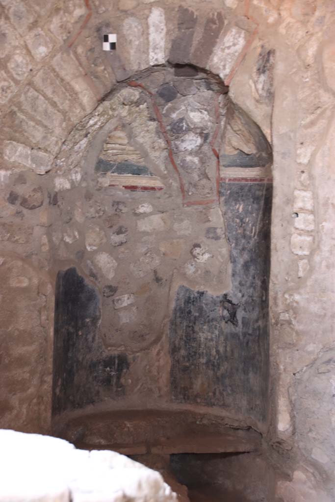 Stabiae, Villa Arianna, September 2021.
Room 30, detail of niche in laconicum. Photo courtesy of Klaus Heese.