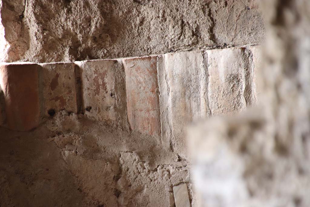 Stabiae, Villa Arianna, September 2021.
Room 6, detail from north wall of the caldarium on north side of tepidarium. Photo courtesy of Klaus Heese.