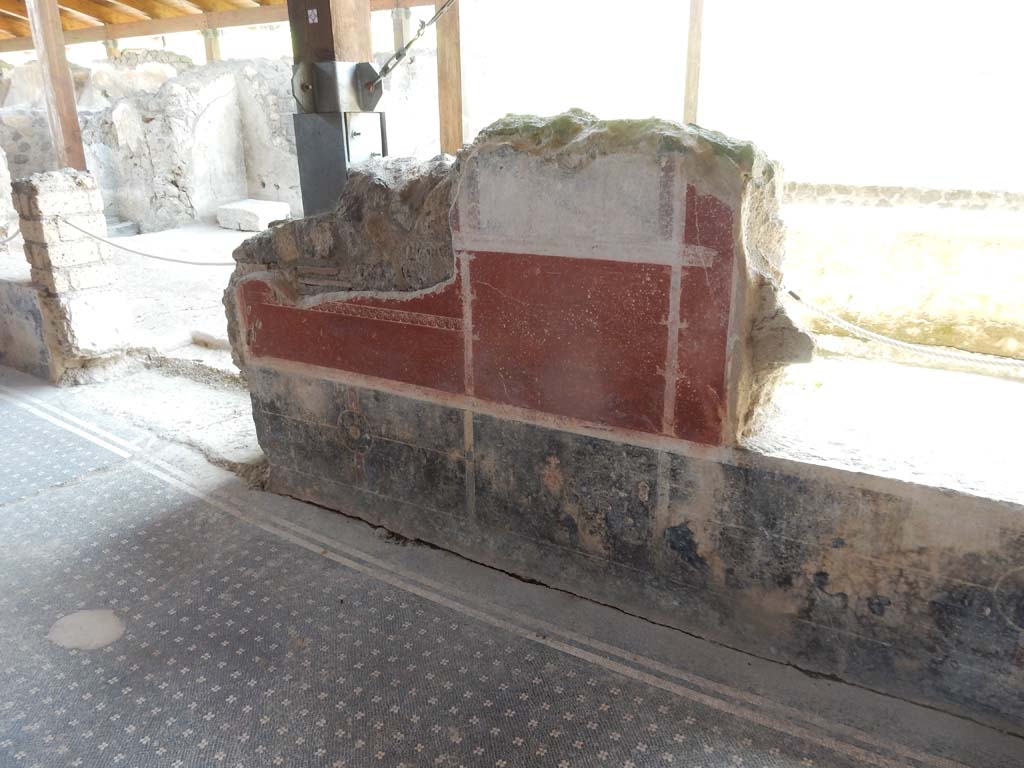 Stabiae, Villa Arianna, June 2019. W30, west wall in north-west corner. Photo courtesy of Buzz Ferebee.