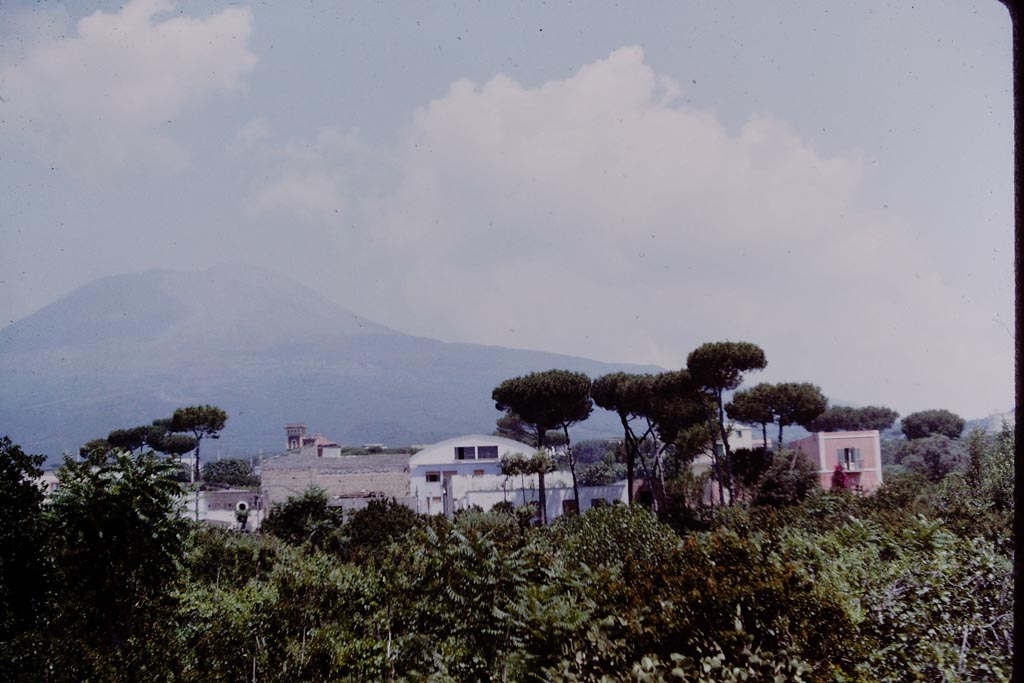 Vesuvius. 1964. Photo by Stanley A. Jashemski.
Source: The Wilhelmina and Stanley A. Jashemski archive in the University of Maryland Library, Special Collections (See collection page) and made available under the Creative Commons Attribution-Non-commercial License v.4. See Licence and use details.
J64f1137