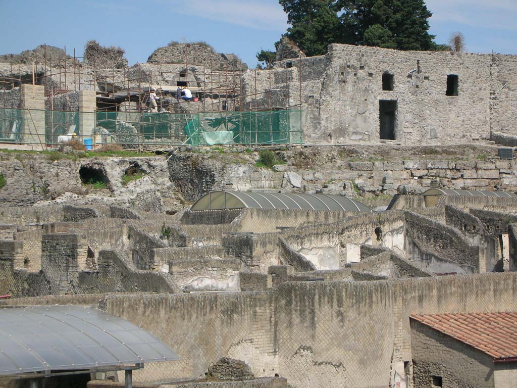 Walls on west side of Pompeii, continuation from above photo. May 2010.
Detail of City Walls on north side of Marine Gate. Photo courtesy of Ivo van der Graaff.
