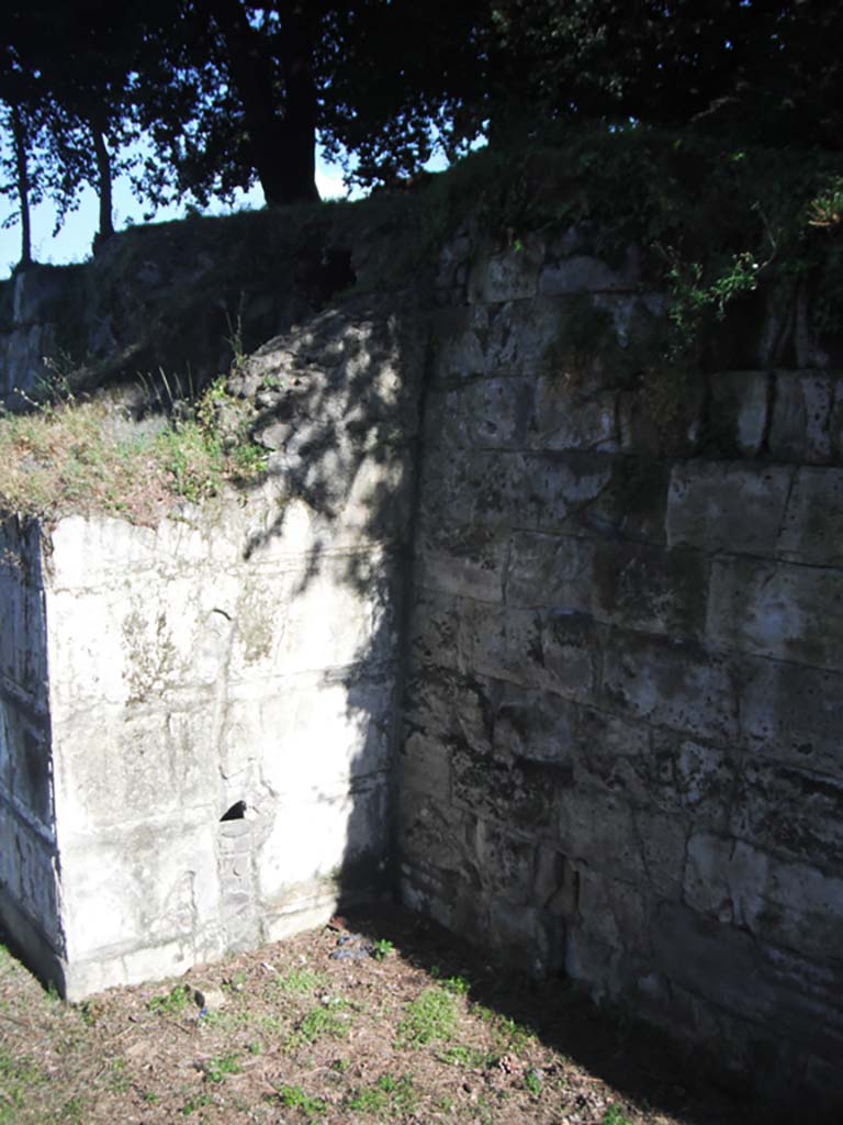 Walls on east side of Pompeii in north-east corner. June 2012.
Looking towards west side of Tower 8 and City Walls. Photo courtesy of Ivo van der Graaff.