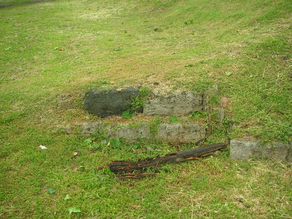 City Walls on north side of Pompeii, east side of Vesuvian Gate, May 2010.
Looking north to site of City Wall. Photo courtesy of Ivo van der Graaff.
