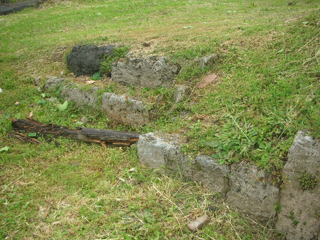 City Walls on north side of Pompeii, east side of Vesuvian Gate, May 2010.
Looking north to site of City Wall. Photo courtesy of Ivo van der Graaff.